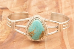 Navajo Jewelry Number 8 Mine Turquoise Bracelet